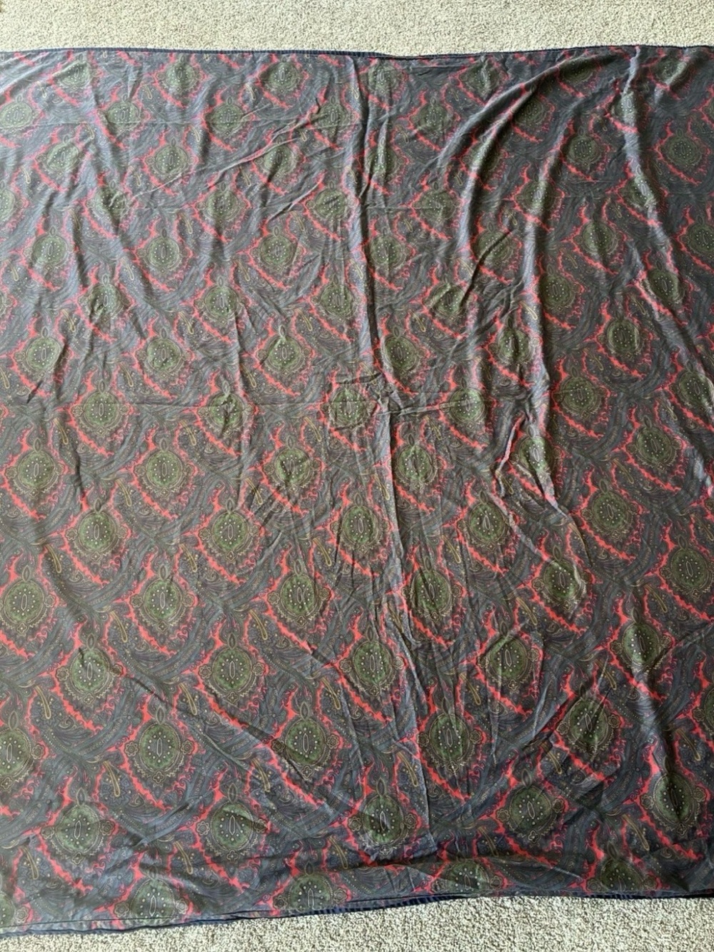Vintage Ralph Lauren Paisley King Duvet Made in France Rare - Picture 7 of 7